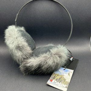 🌈 3 for $20 🌈 Pajar Fur Earmuffs - Grey/Steel